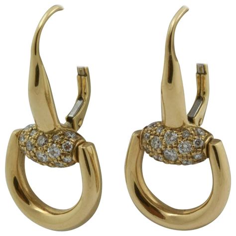 gucci horsebit hoop earrings|gucci stud earrings sale.